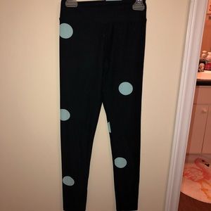 Black polka dot LulaRoe leggings